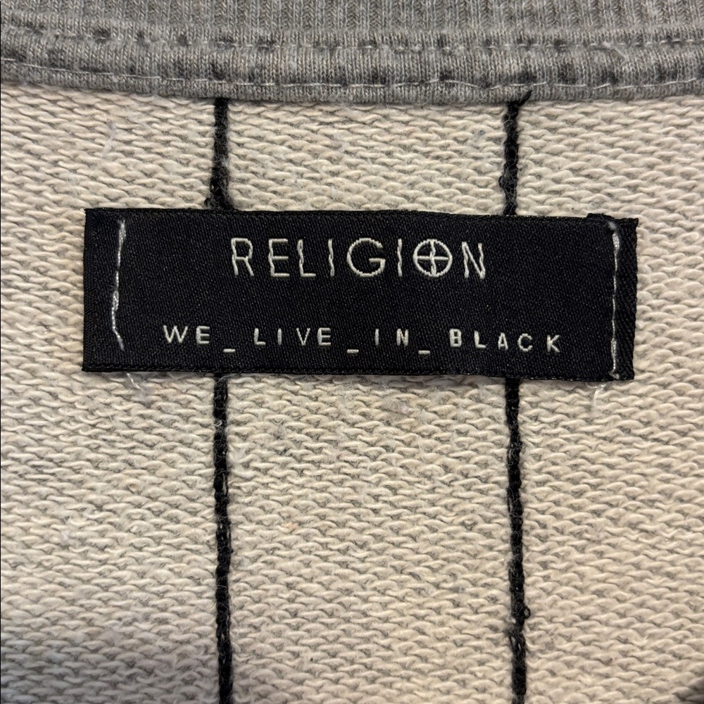Religion London Grey Logo Sweatshirt XXL - Picture 4 of 5